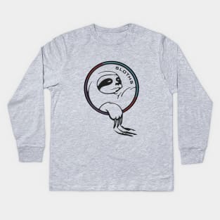 Sloth Chillin Kids Long Sleeve T-Shirt